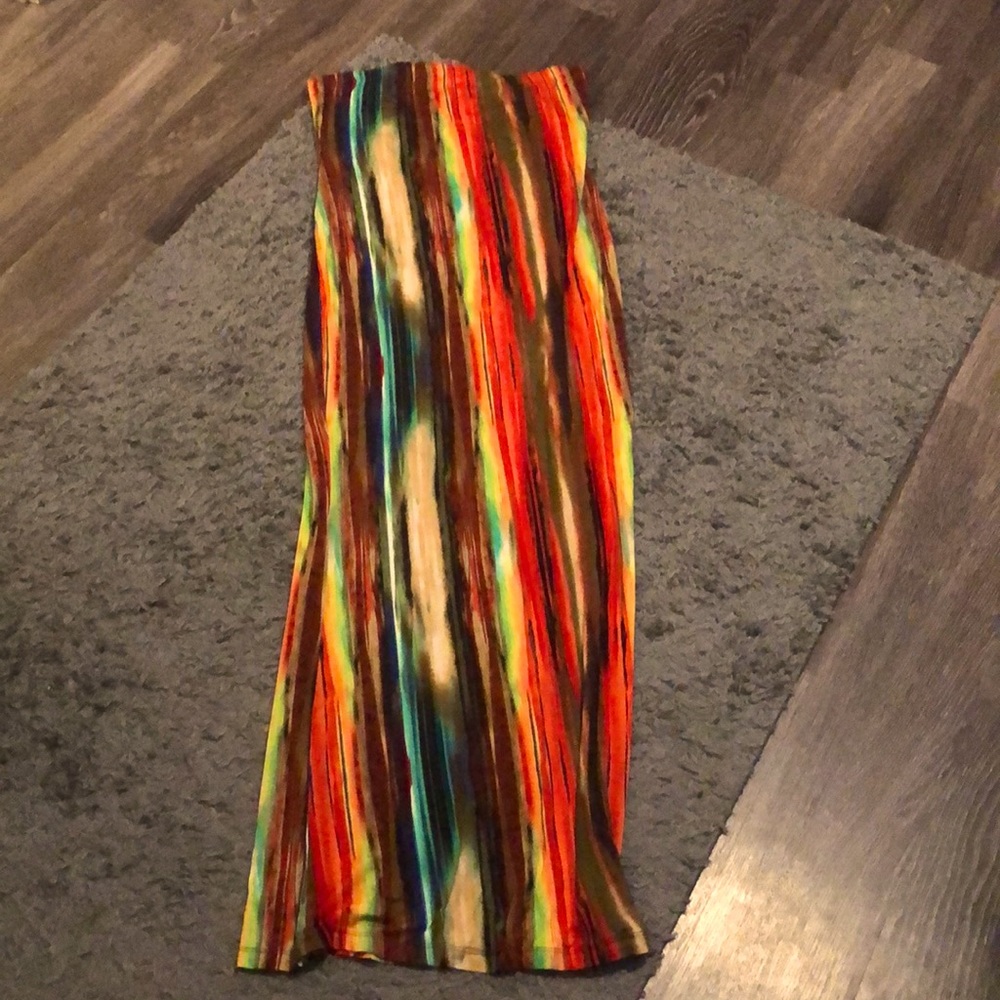 Fashion Nova colorful maxi dress size large